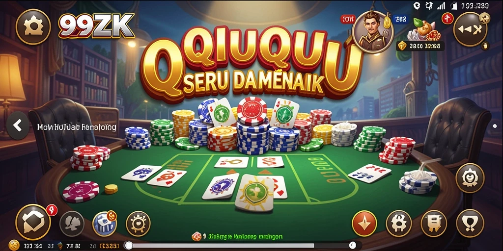 Tampilan gameplay QiuQiu yang seru dan menarik di 99ZK.