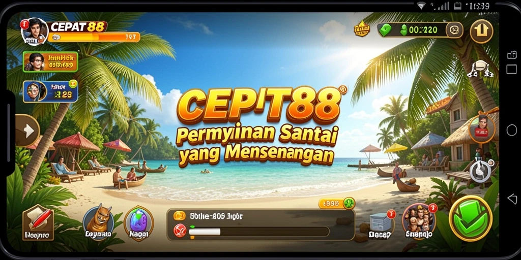 Screenshot utama <strong>CEPAT88</strong> menampilkan gameplay santai dan penuh warna.