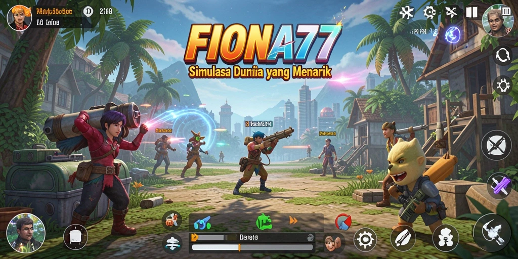 Screenshot gameplay FIONA77 menampilkan karakter dan dunia yang kaya.