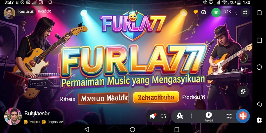 Tangkapan layar FURLA77 menampilkan gameplay musik yang seru dan kompetitif.