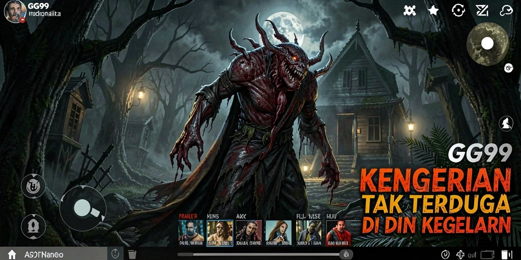 Gameplay GG99 dengan suasana mencekam dan ketegangan yang tak terduga.