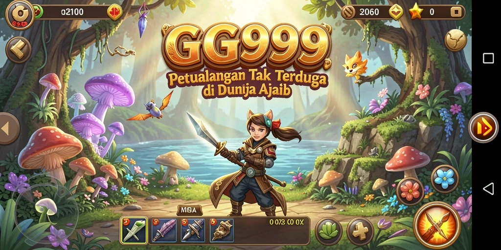 Tampilan gameplay petualangan yang seru dan penuh aksi.