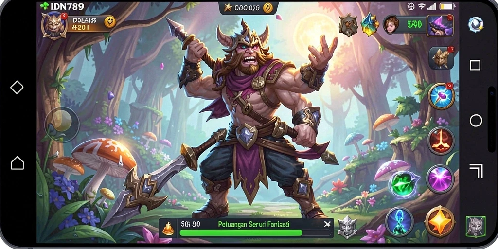 Tampilan gameplay IDN789 yang penuh aksi di dunia petualangan.