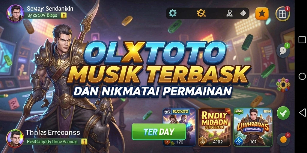 Tampilan gameplay seru di OLXTOTO dengan tantangan musik.