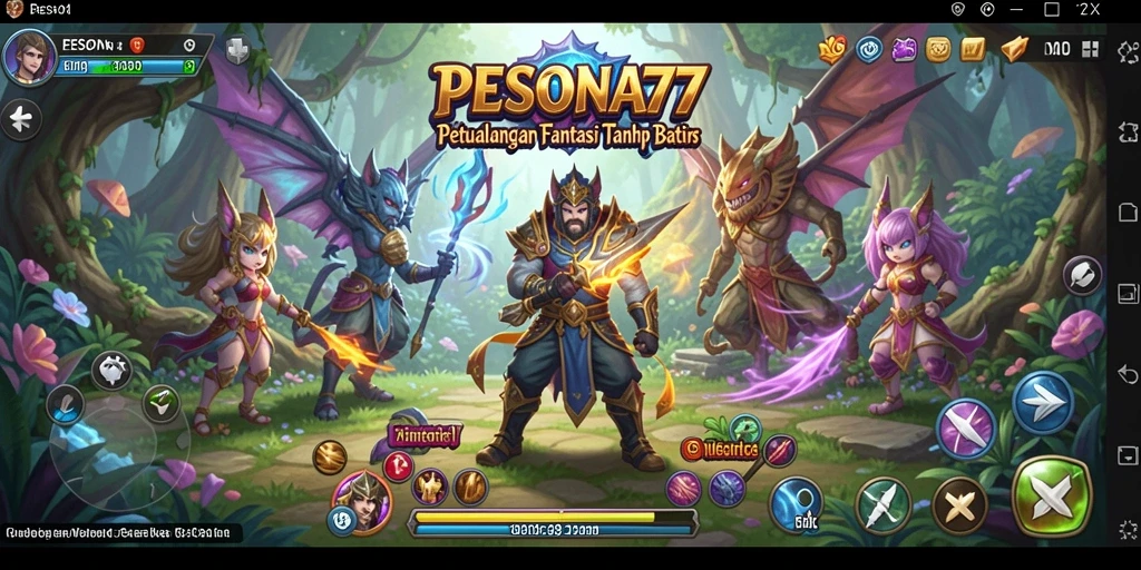 Tampilan menawan dari gameplay RPG penuh aksi.